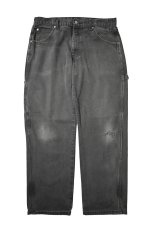 画像1: 00s Used Dickies Duck Carpenter Pants Black (1)
