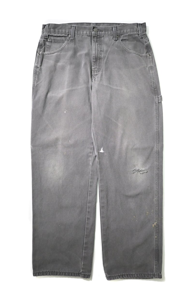 画像1: 00s Used Dickies Duck Carpenter Pants Slate (1)