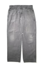 画像1: 00s Used Dickies Duck Carpenter Pants Slate (1)