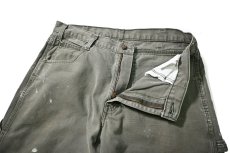 画像5: 00s Used Dickies Duck Carpenter Pants Moss (5)