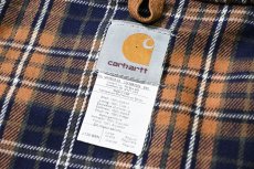 画像6: 03' Deadstock Carhartt Flannel Lined Active Jacket Brown made in USA (6)