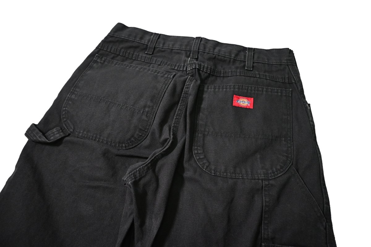 画像4: 00s Used Dickies Duck Carpenter Pants Black (4)