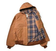 画像5: 03' Deadstock Carhartt Flannel Lined Active Jacket Brown made in USA (5)