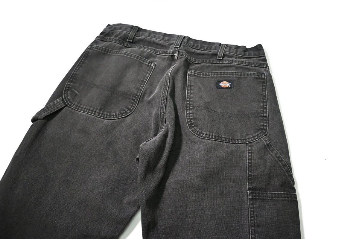 画像4: 00s Used Dickies Duck Carpenter Pants Black (4)