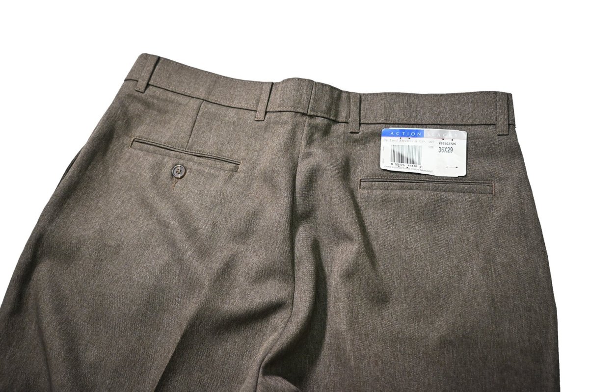 画像4: 90s Deadstock Levi's Action Slacks Brown (4)
