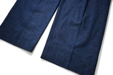 画像3: Fraizzoli Pleat Seamless Denim Slacks  (3)
