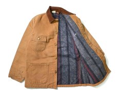 画像5: 80-90s Used Carhartt Blanket Lined Michigan Chore Coat Brown (5)