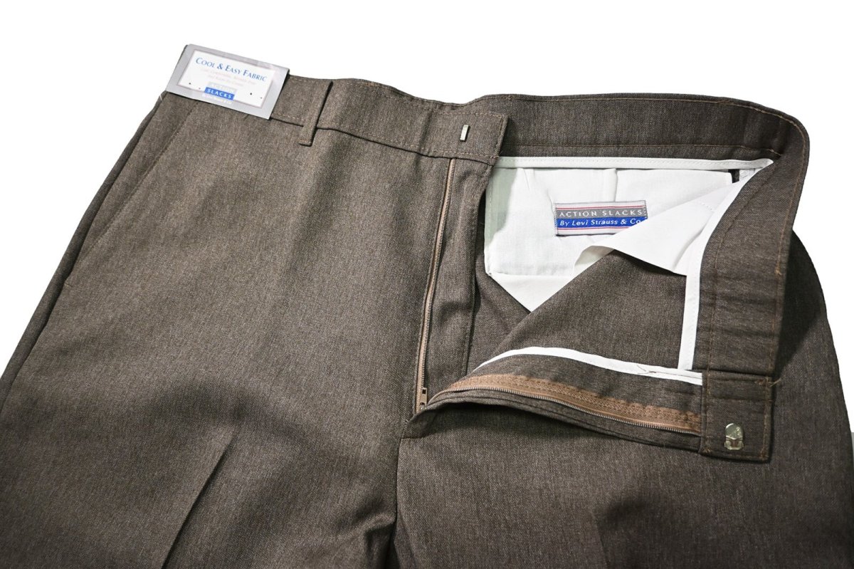画像5: 90s Deadstock Levi's Action Slacks Brown (5)