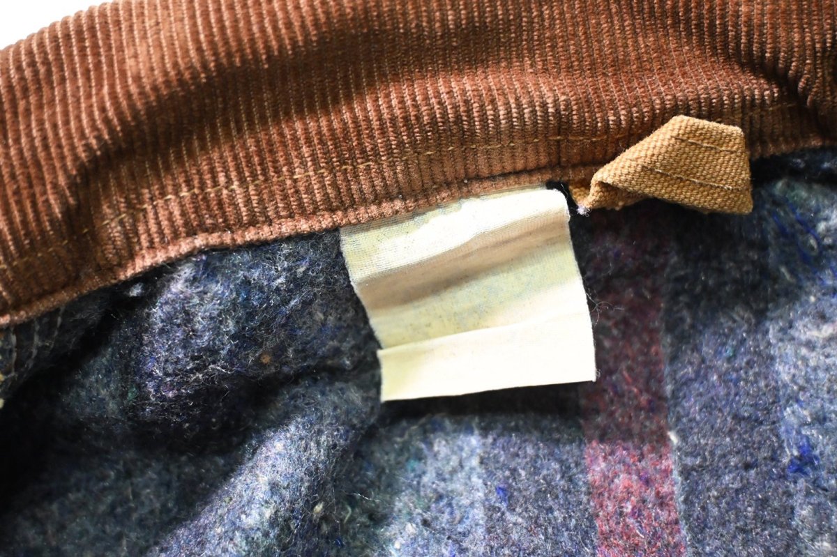 画像6: 80-90s Used Carhartt Blanket Lined Michigan Chore Coat Brown (6)