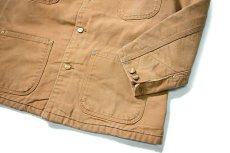 画像4: 80-90s Used Carhartt Blanket Lined Michigan Chore Coat Brown (4)
