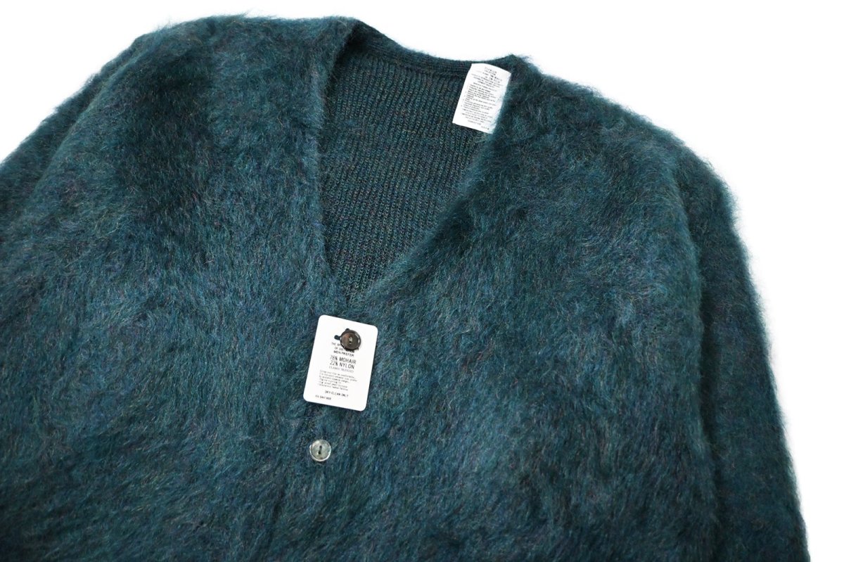 画像2: A.R.P. Premium Mohair Cardigan W/Pocket Sapphire Blue (2)