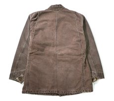 画像2: 04' Used Carhartt Blanket Lined Chore Coat Chestnut made in USA (2)