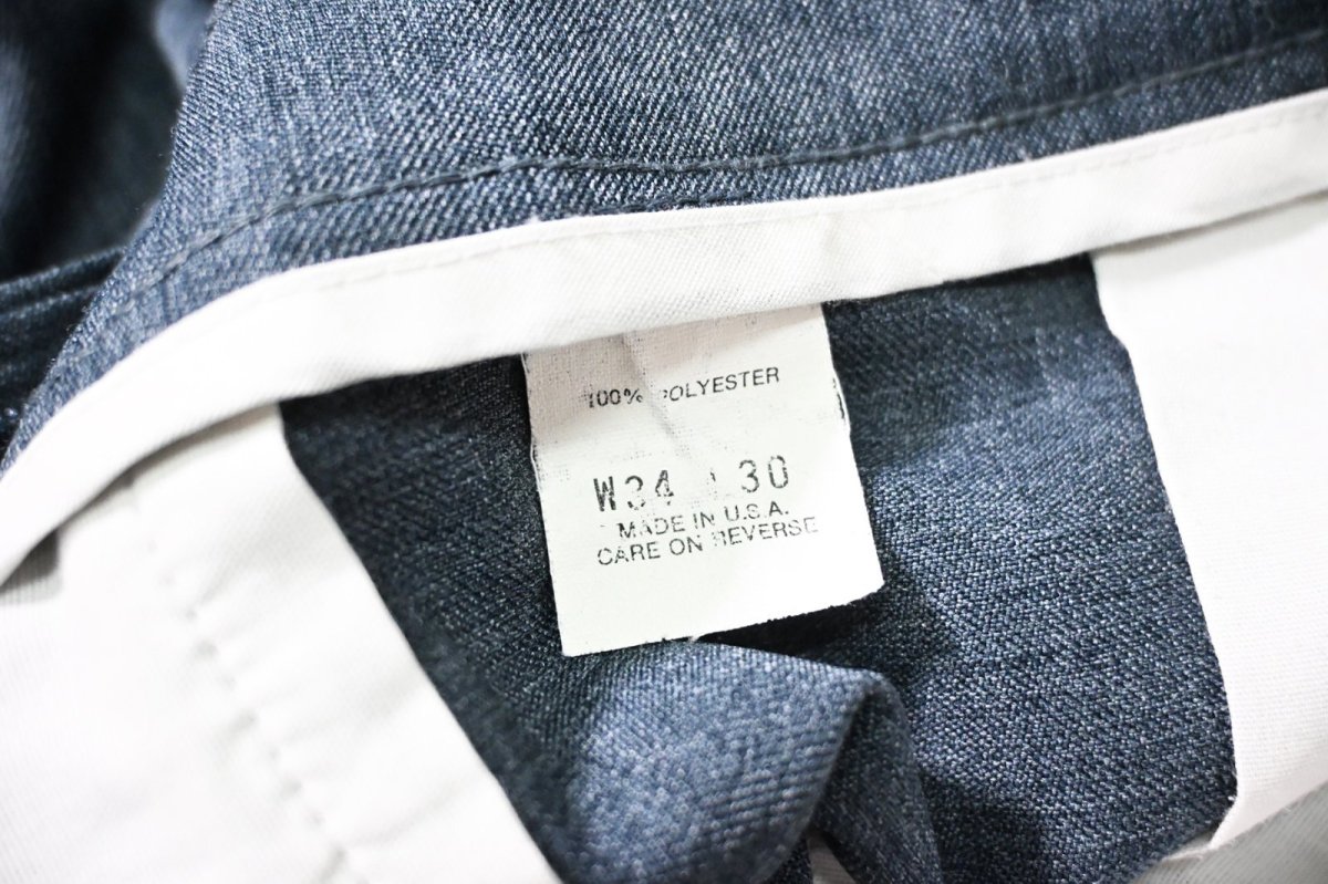 画像7: 90s Used Levi's Action Slacks Blue made in USA (7)