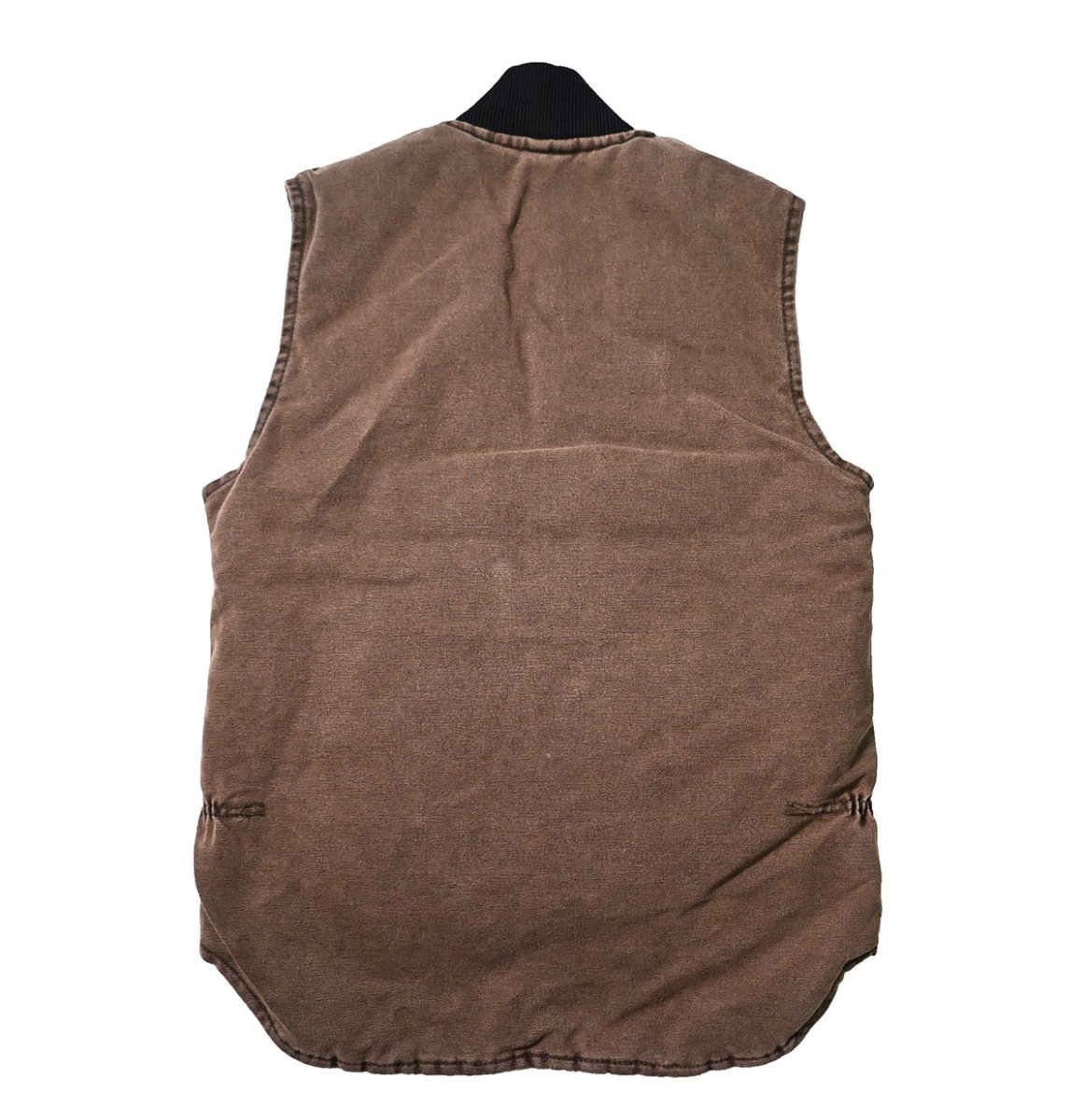 画像2: 03' Used Carhartt Quilt Lined Duck Vest Chestnut made in USA (2)