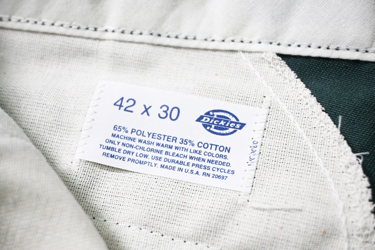 画像7: 90s Deadstock Dickies 874 Work Pants Lincoln Green made in USA (7)