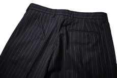 画像4: Gambert Tropical Wool Slacks Navy Stripe (4)