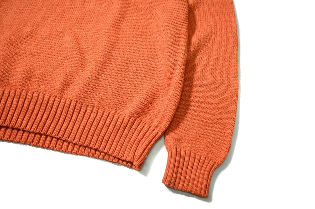 画像3: 90-00s Used Polo Ralph Lauren Cotton Knit Sweater Orange (3)