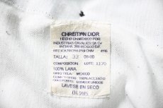 画像7: 80s Used Christian Dior Pleated Wool Slacks Dark Navy (7)