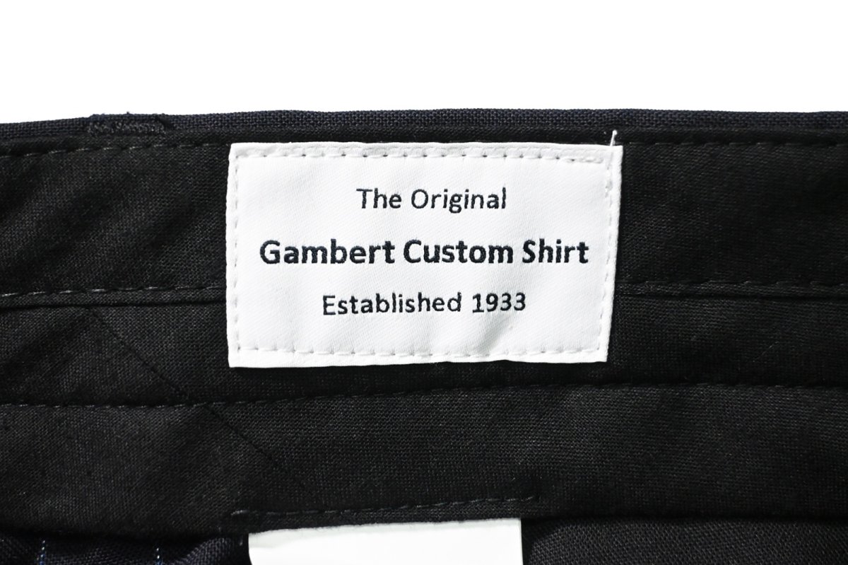画像6: Gambert Tropical Wool Slacks Navy Stripe (6)