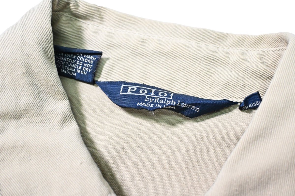 画像5: 90s Used Polo Ralph Lauren Swing Top Khaki made in USA ラルフローレン (5)