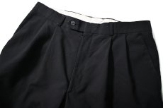 画像2: 80s Used Christian Dior Pleated Wool Slacks Dark Navy (2)