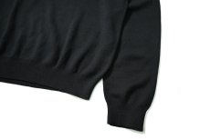 画像3: 90-00s Used Polo Ralph Lauren V-Neck High Gauge Cotton Knit Sweater Black (3)