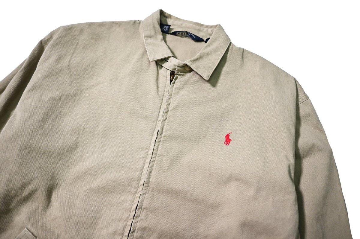 画像3: 90s Used Polo Ralph Lauren Swing Top Khaki made in USA ラルフローレン (3)
