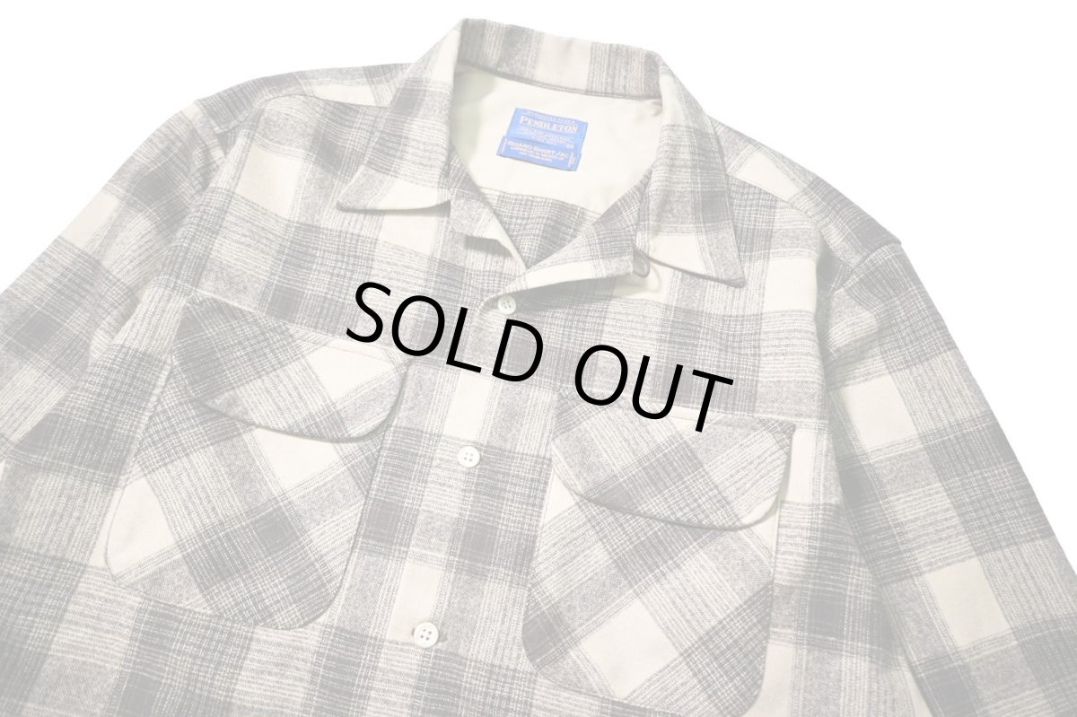 画像2: 00s Used Pendleton Wool Board Shirt (2)