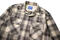 画像2: 00s Used Pendleton Wool Board Shirt (2)