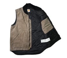 画像5: 15' Used Carhartt Quilt Lined Duck Vest (5)