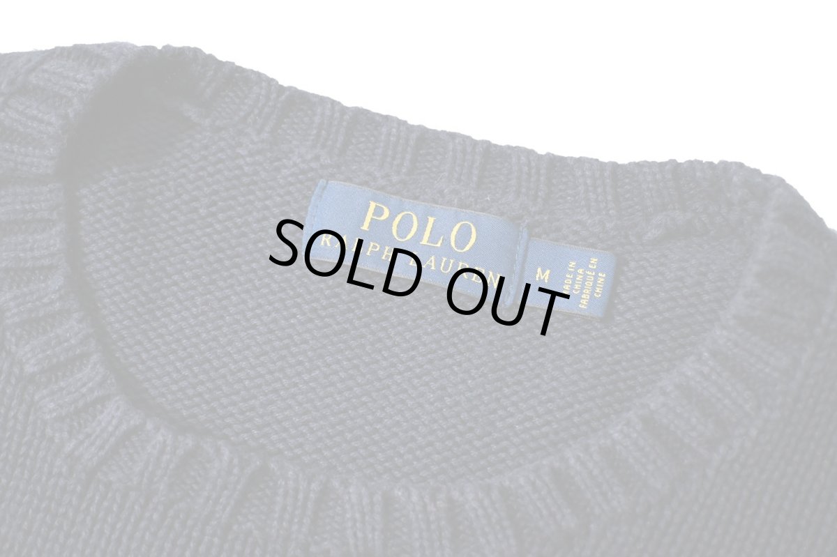 画像4: Used Polo Ralph Lauren Flag Cotton Knit Sweater (4)