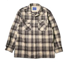 画像1: 00s Used Pendleton Wool Board Shirt (1)
