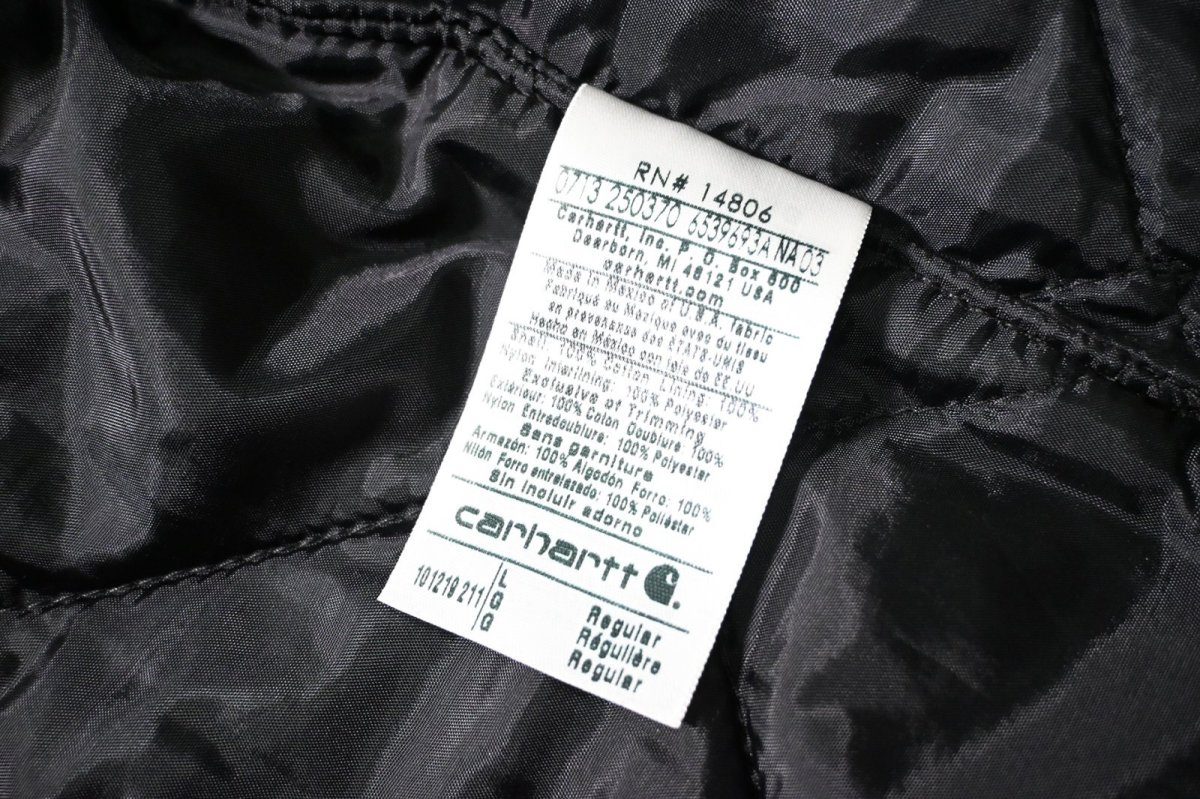 画像7: 13' Deadstock Carhartt Quilt Lined Duck Vest Brown (7)