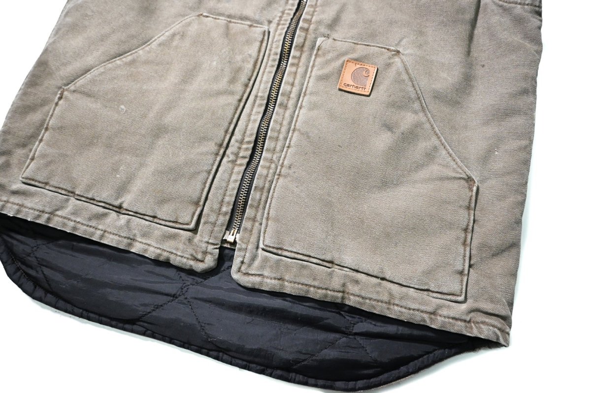 画像4: 15' Used Carhartt Quilt Lined Duck Vest (4)