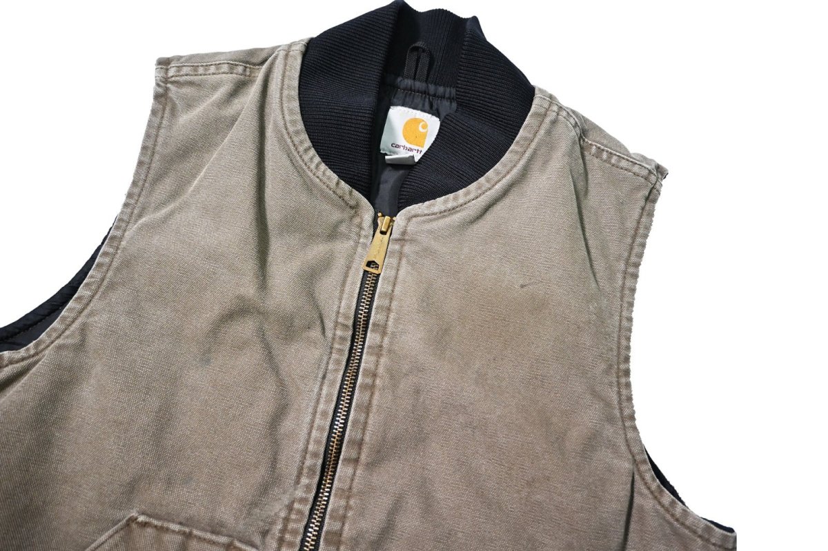 画像3: 15' Used Carhartt Quilt Lined Duck Vest (3)