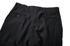 画像4: 80s Used Christian Dior Pleated Wool Slacks Dark Navy (4)