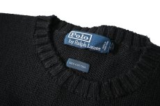 画像4: 90-00s Used Polo Ralph Lauren Cotton Knit Sweater Black (4)