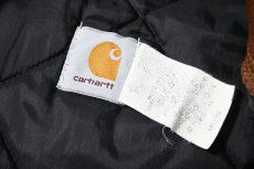 画像6: 80-90s Used Carhartt Quilt Lined Duck Vest Brown made in USA (6)