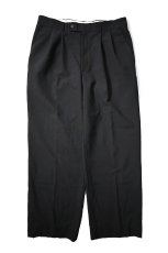 画像1: 80s Used Christian Dior Pleated Wool Slacks Dark Navy (1)