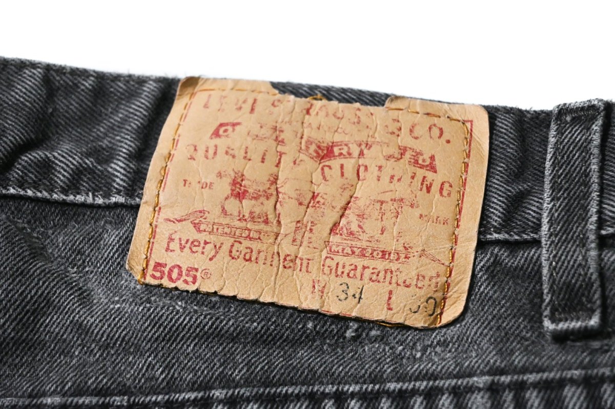 画像5: 99' Used Levi's 505 Denim Pants Black made in USA リーバイス (5)