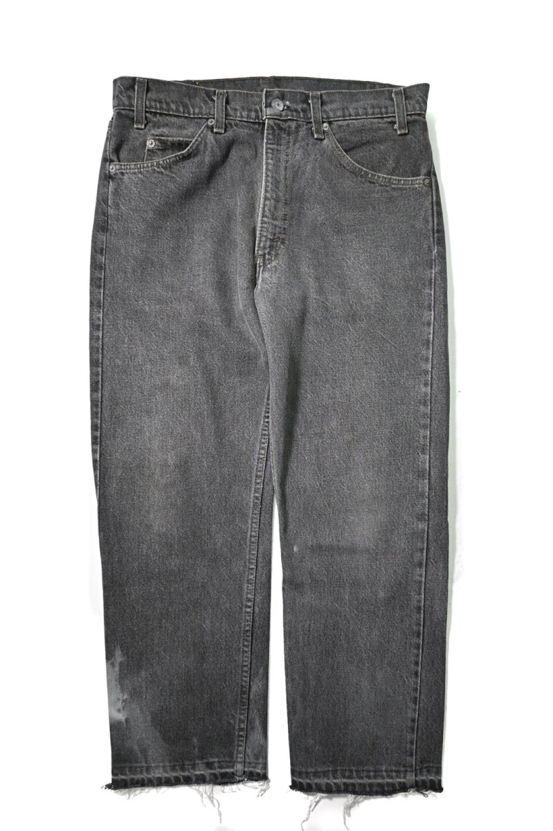 画像1: 87' Used Levi's 505 Denim Pants Black made in USA リーバイス 先染め (1)