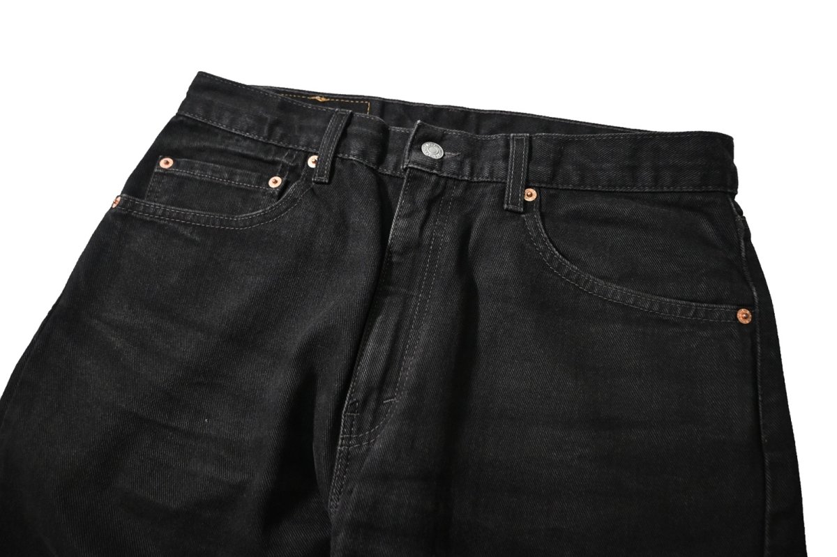 画像2: 02' Used Levi's 505 Denim Pants Black リーバイス (2)