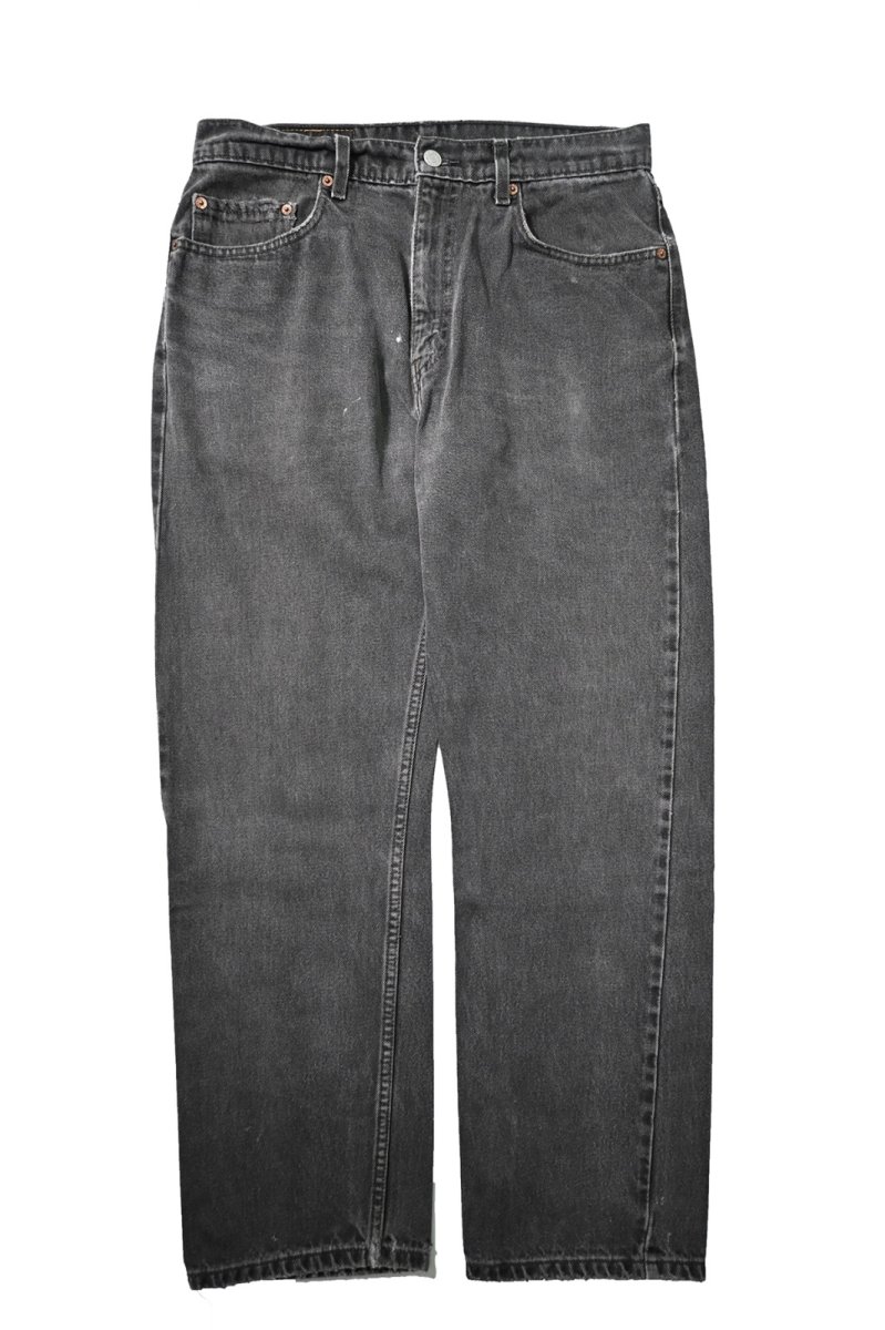 画像1: 98' Used Levi's 505 Denim Pants Black リーバイス (1)