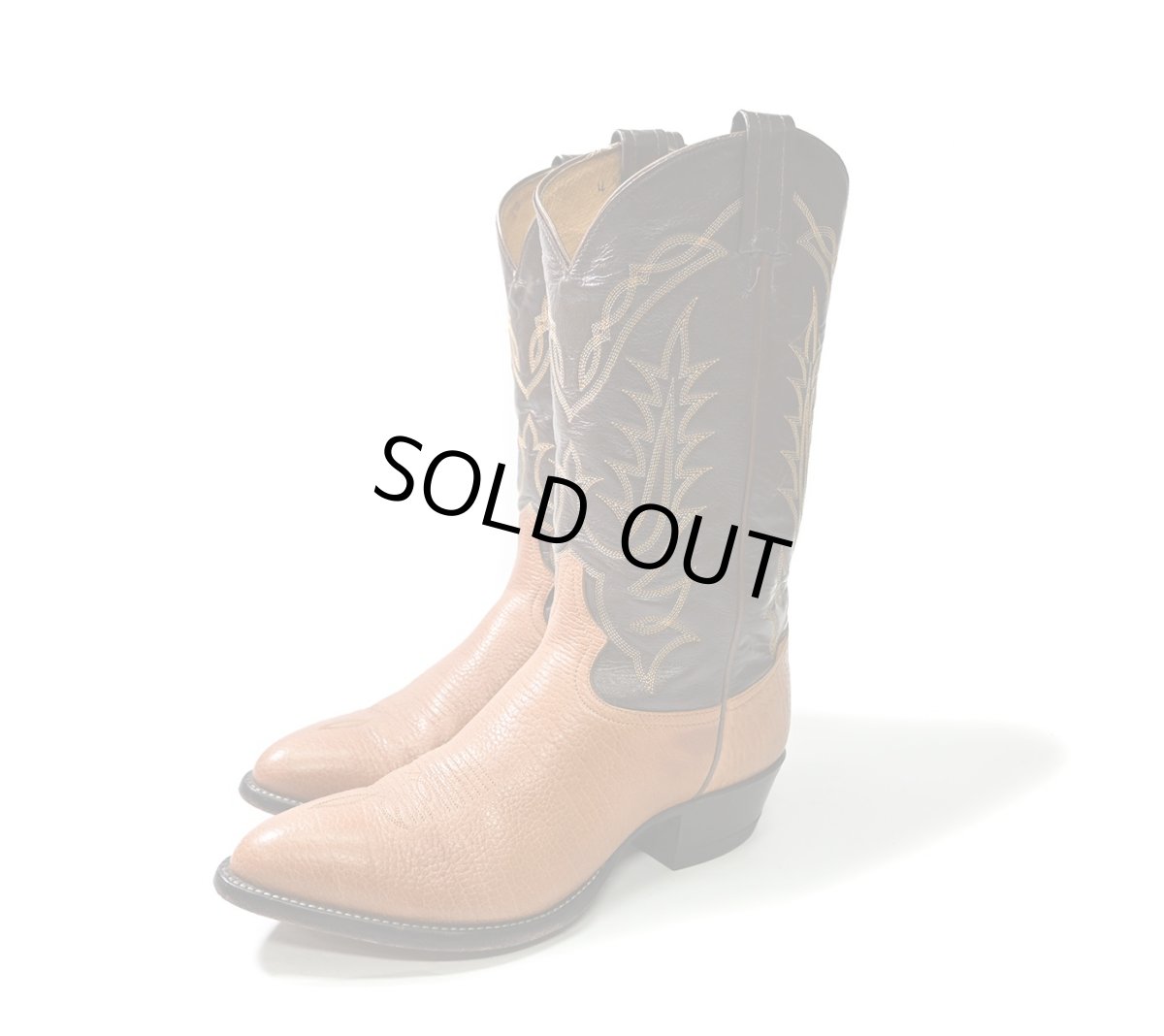 画像1: Used Tony Lama Western Boots made in USA (1)