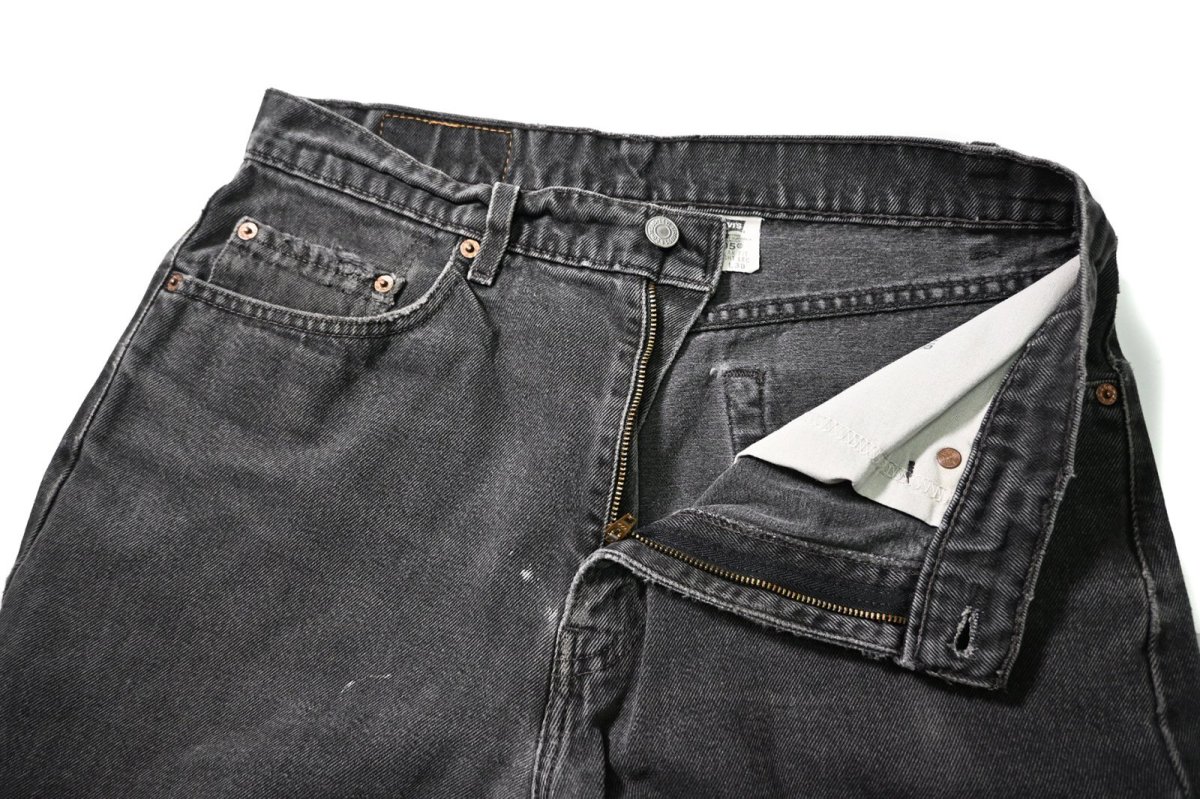 画像6: 98' Used Levi's 505 Denim Pants Black リーバイス (6)