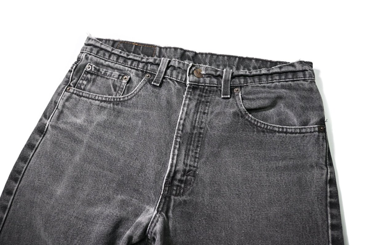画像2: 96' Used Levi's 505 Denim Pants Black made in USA リーバイス (2)