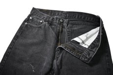 画像7: Used Levi's 505 Denim Pants Black リーバイス (7)