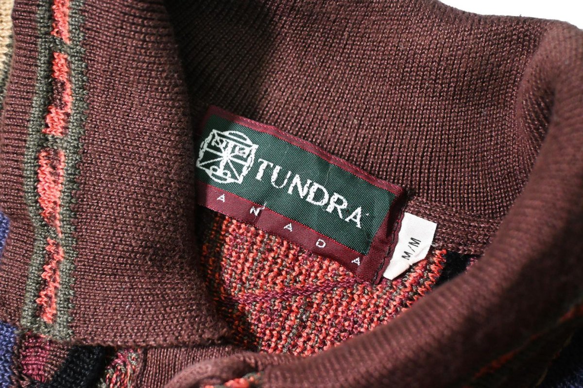 画像5: 90s Used Tundra 3D Cotton Knit Polo made in Canada (5)