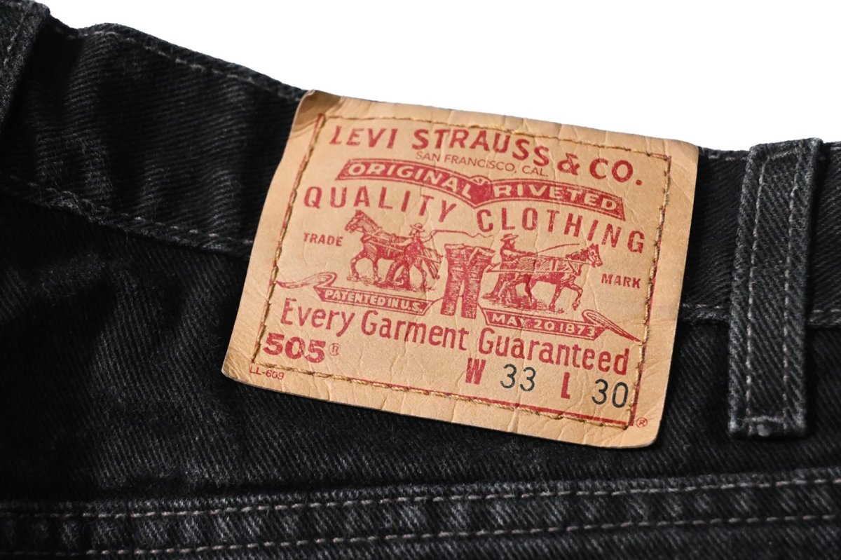 画像5: 01' Used Levi's 505 Denim Pants Black リーバイス (5)