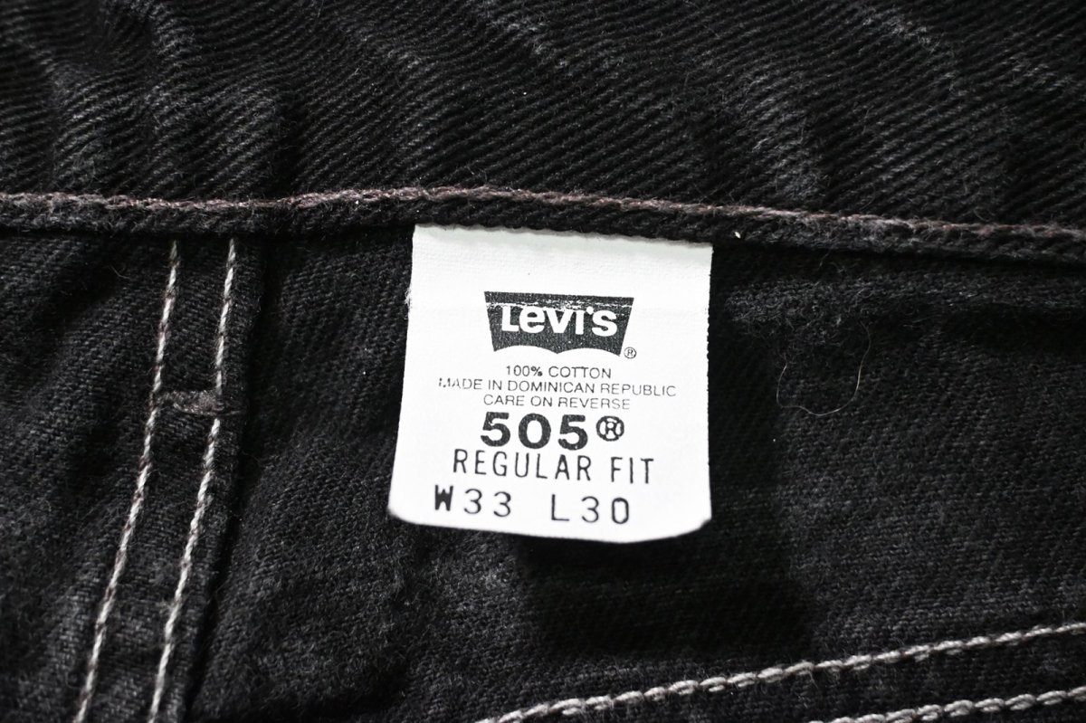 画像7: 01' Used Levi's 505 Denim Pants Black リーバイス (7)